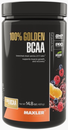 Maxler Golden ВСАА 420г Фруктовый Пунш банка