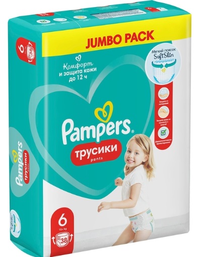 Трусики-подгузники для детей PAMPERS Pants №6 (15+ кг) 38шт