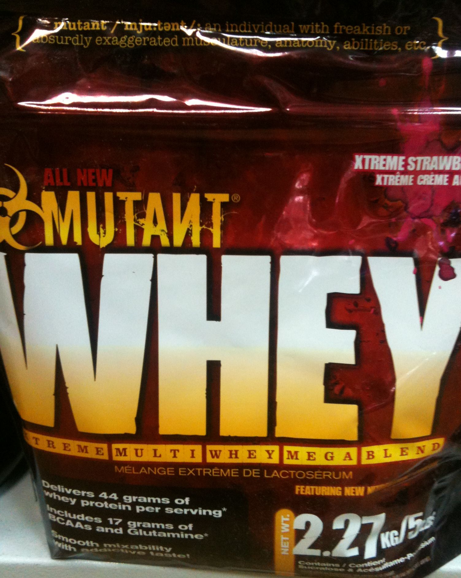 Mutant Whey протеин 2,27кг пакет Тройной Шоколад / Мутант Вей 627933027210