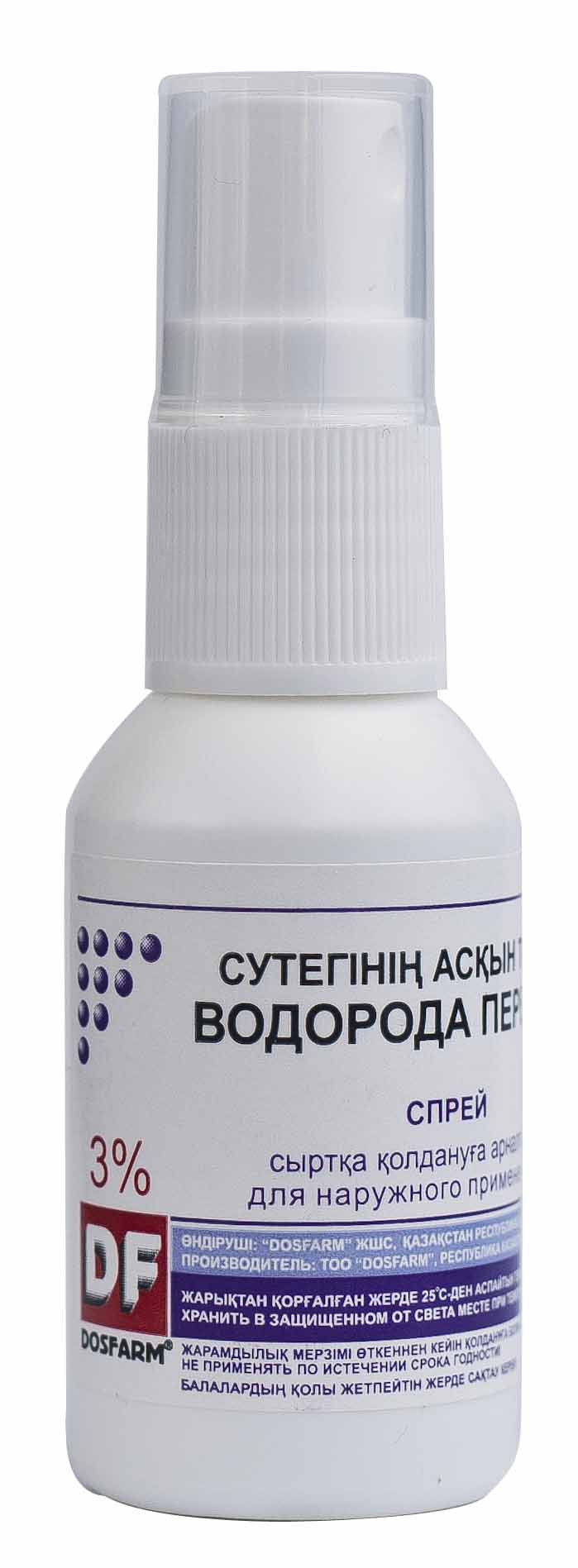 Перекись водорода DF 3% 50 мл спрей