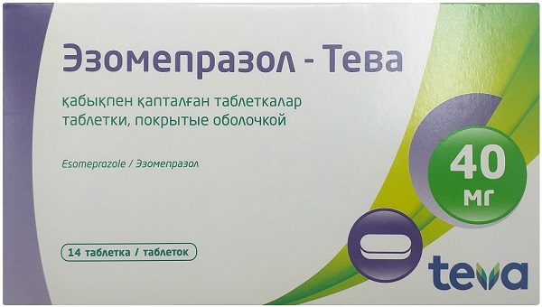 Эзомепразол Тева табл. п/о 40 мг №14 (Упаковка)
