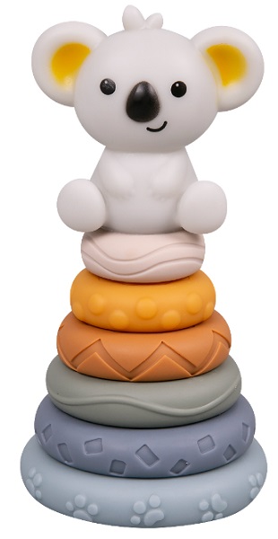 Игрушка развивающая KONIG KIDS Пирамида резиновая Коала 6м+ арт.1368989