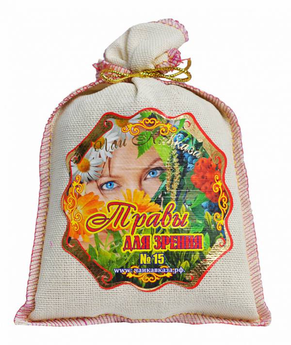 Чаи Кавказа №15 Травы для зрения 150г