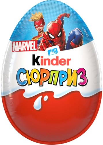 Яйцо шоколадное Kinder Сюрприз Марвел / Патруль 20г