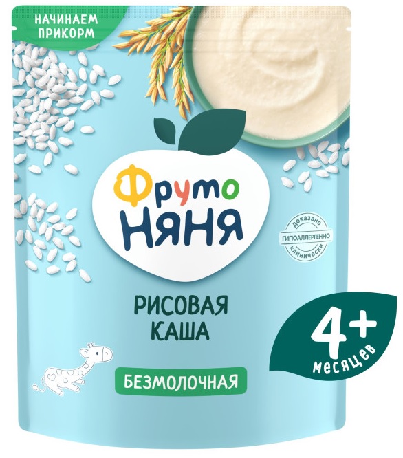 ФрутоНяня Каша безмолочная Рисовая 200г с 4 мес