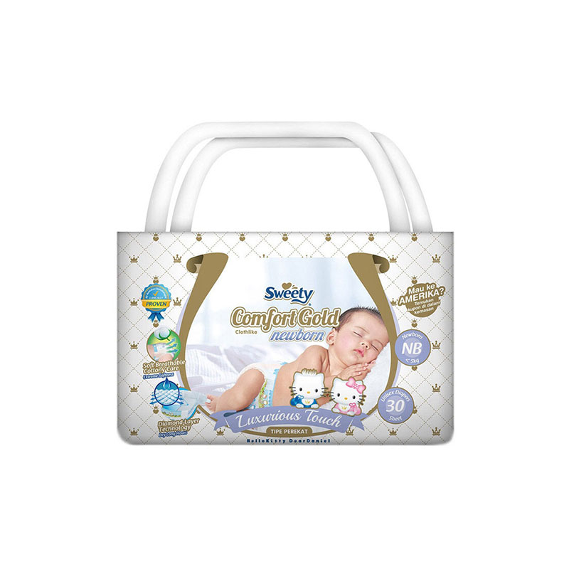 Подгузники для детей SWEETY NB30 (до 5кг) 30шт COMFORT GOLD
