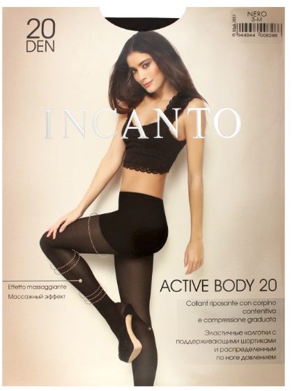 INCANTO коглготки Active Body 20 Den Nero 5