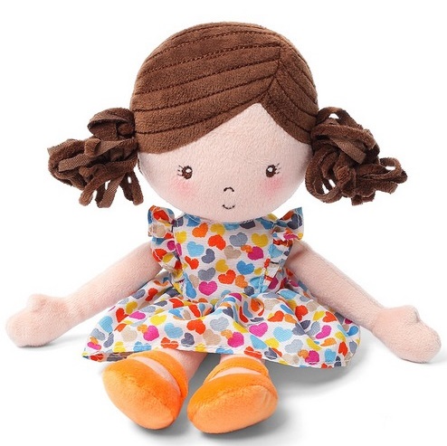 BABYONO Игрушка обнимашка Lena my best friend арт.1164 Кукла оранжевая