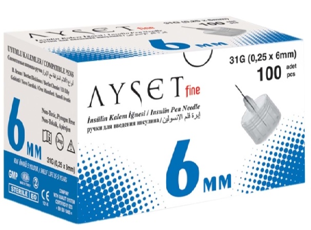Игла для шприц-ручки 0,25х6мм 31G  AYSET Fine ( 1 шт ) 