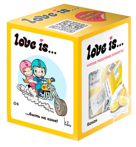 Конфеты жевательные LOVE IS Банан сливочный вкус