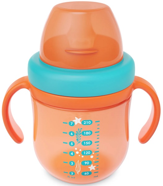 Поильник 9м+ BABOO Sea Life с силиконовым носиком 200 мл