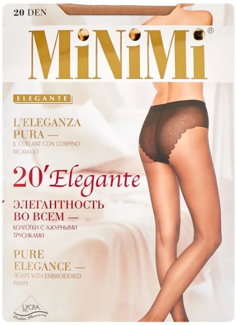 MINIMI Колготки 20 den Elegant Daino 4-L