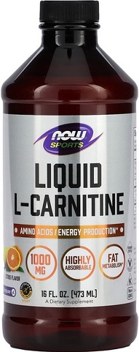 Now Sports L-Carnitine Liquid 1000мг 473мл Citrus  