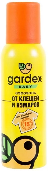 Репеллент Спрей от клещей и комаров на одежду 100 мл GARDEX Baby
