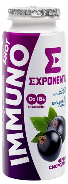 Продукт Exponenta IMMUNO SHOT со вкусом Чёрная смородина 100г