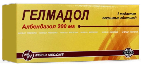 Гелмадол таб. 200 мг №2 (албендазол)