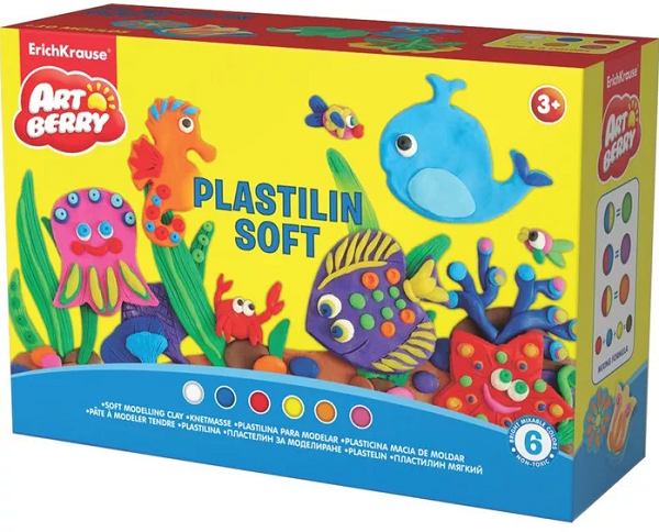 Пластилин Мягкий Art Berry Play&Clay 6 цветов