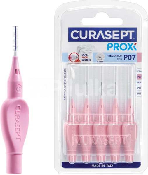 Межзубные щетки CURASEPT Proxi P07 розовый (5шт)