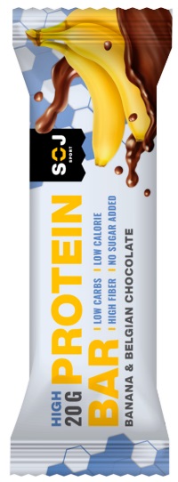 SOJ батончик протеиновый Potein Bar со вкусом банана без сахара 50 гр