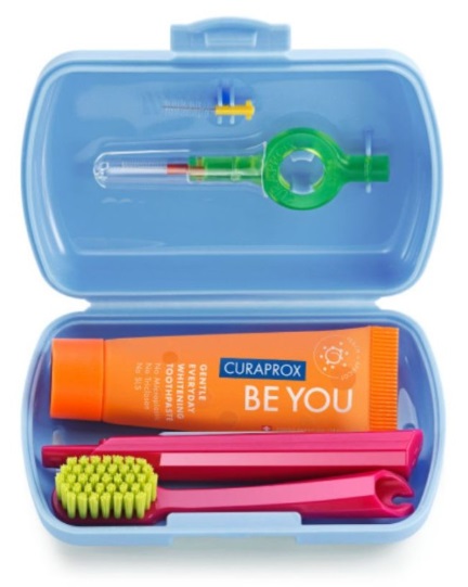 Дорожный набор синий CURAPROX Ortho CS5460+пробник Be You+CPS14+CPS18+CPS07+UHS425