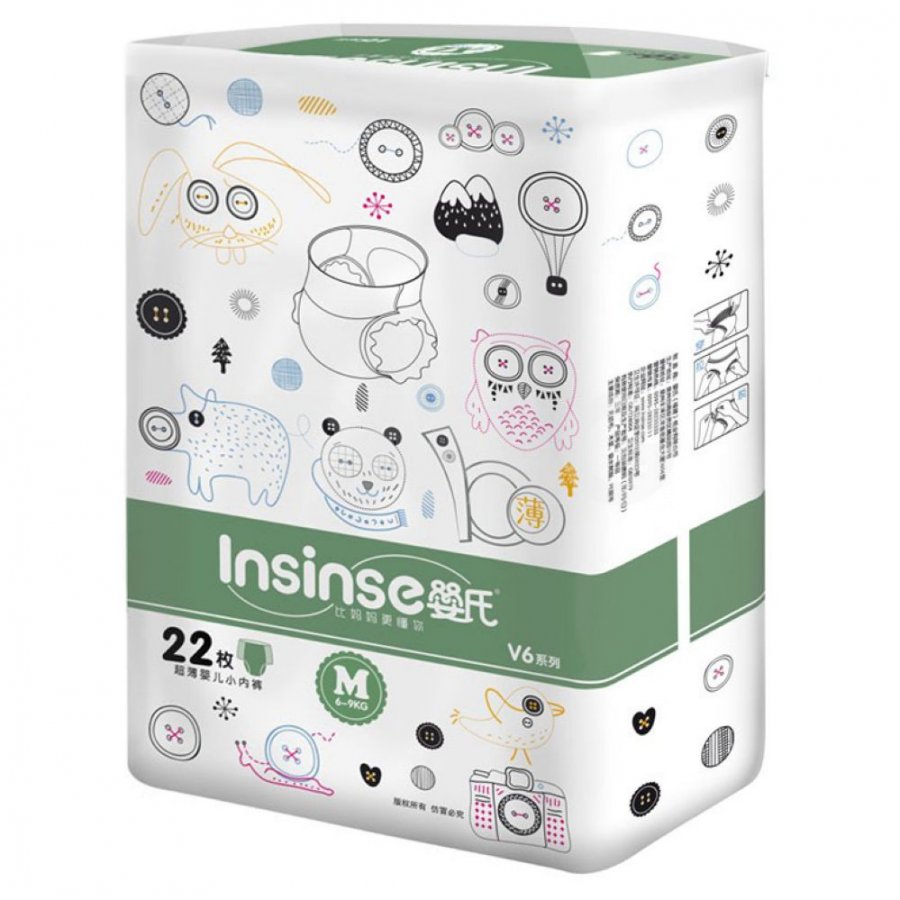 Трусики-подгузники для детей INSINSE М22 (6-9кг) 22шт