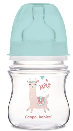 Бутылочка пластиковая CANPOL BABIES с ш/г Соска Силиконовая 120 мл 0м Toys арт.35/220 green
