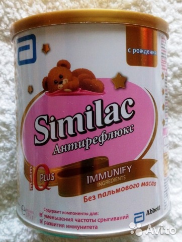 Симилак Антирефлюкс 375г Смесь сухая с рождения.