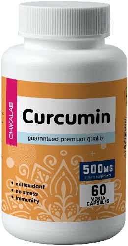 Chikalab Куркума+Имбирь+Черный перец 500мг №60капс.  &