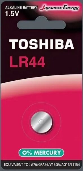 Батарейка TOSHIBA ( 1 шт ) ( LR44 ) 1,5V