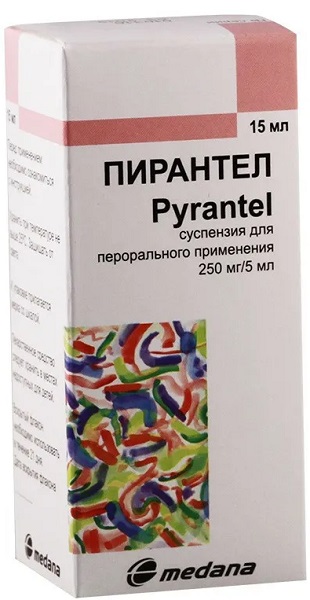 Пирантел суспензия 250мг/5мл (пирантел) 15мл
