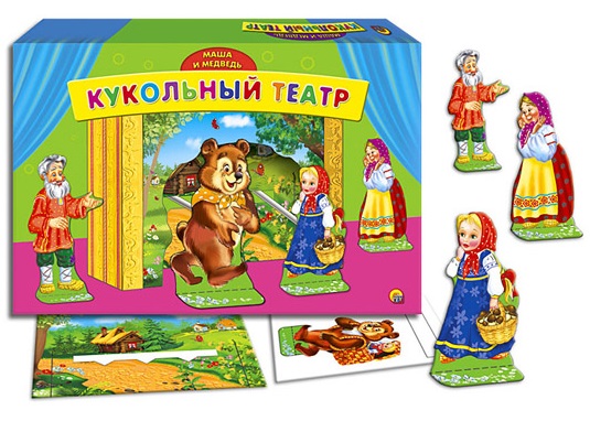 Кукольный театр Маша и медведь арт.9161-ИН Рыжий кот