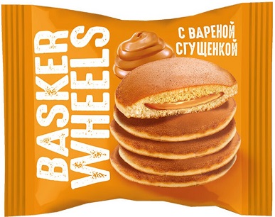 Basker Wheels Пирожное с вареной сгущенкой 36г