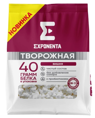 Продукт творожный Вишня Exponenta 250г