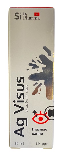 Ag Висус капли для глаз 15 мл ( коллоидное серебро 10 ppm )