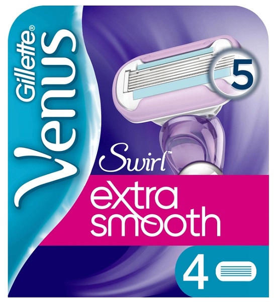 Кассеты сменные GILLETTE Venus Extra Smooth Swirl  (4шт) 81760783