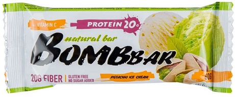 Bombbar Протеиновый батончик Фисташковое мороженое 60 г.