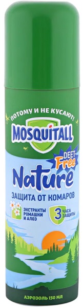 Репеллент Аэрозоль от Комаров Nature MOSQUITALL 150 мл