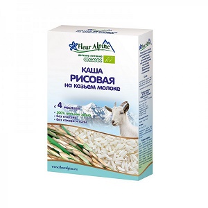 Fleur Alpine Каша Рисовая на козьем молоке 200г с 4мес.