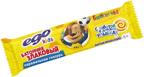 Ego Kids Батончик злаковый Карамельная глазурь 25г