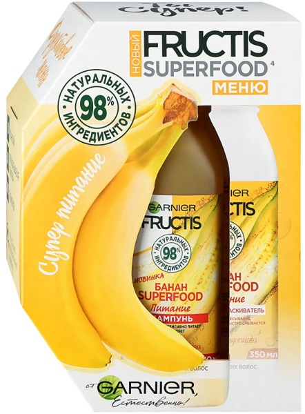 Garnier набор Fructis Банан Superfood Питание
