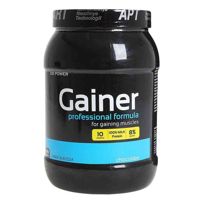 XXI POWER Gainer  proffesional formula Гейнер банка1700г шоколад