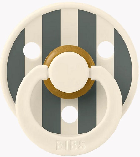 Пустышка латексная 0м+ Bibs Studio Colour Block Ivory/Pine арт.10022215