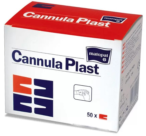 Повязка MATOPAT Cannula Plast стерильная для фиксации канюль 7,2 см х 5 cм №50 шт (Упаковка)