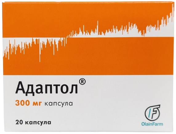 Адаптол капс. 300 мг №20 ( мебикар ) (Упаковка)
