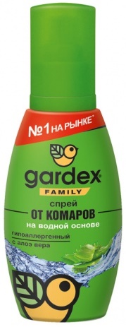 Репеллент Спрей от комаров Family Алоэ Вера 100 мл GARDEX