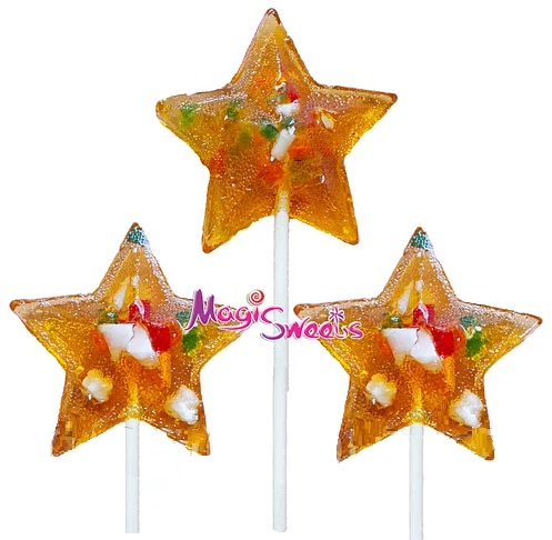 Карамель на палочке MAGIC SWEETS Фито Звёздочка 20 гр с сухофруктами #