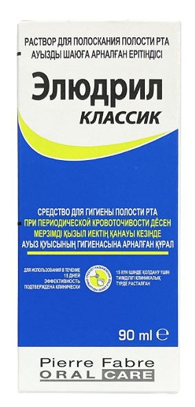 ЭЛЮДРИЛ Классик раствор 90 мл для полоскания полости рта @