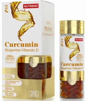 Nutrend Curcumin + Bioperine + Vit D №60капс.  &