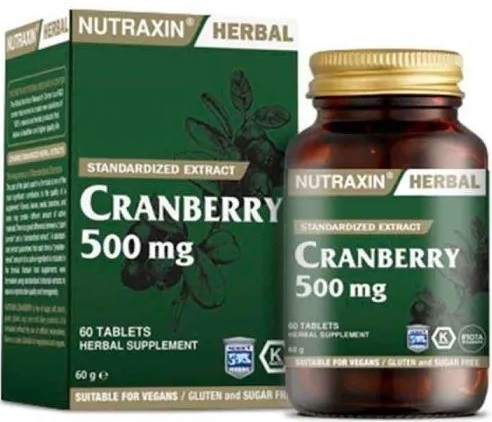 Nutraxin Cranberry Клюква мощный чудо целитель 60таб  &