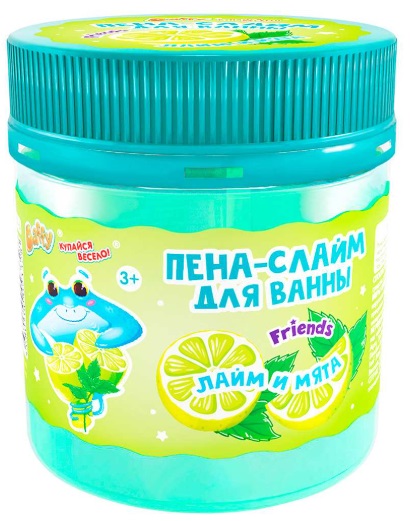 Baffy Пена слайм для ванны детская Лайм и Мята 150мл